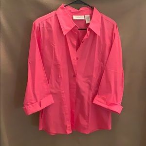 Button  3/4 sleeve shirt